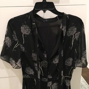 Warehouse Dresses - Dandelion Print Mini Skater Dress Warehouse Dresses - Dandelion Print Mini Skater Dress